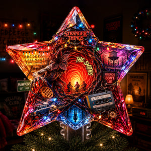 Deep World Star Tree Topper, Personalized Gifts 02qhlu100826