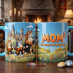 Fantasy Puppy Mom and Kids Coffee Mug - Personalized Gifts For Mom 01natn230426