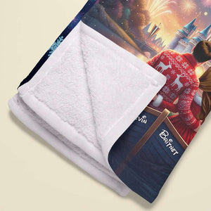 Happy Couple Blanket Personalized Gifts For Couple 06HUDT201125