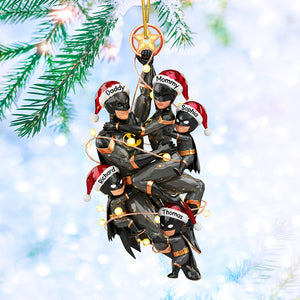 Night Hero Family Tree Ornament, Personalized Gifts For Family 04qhqn230925