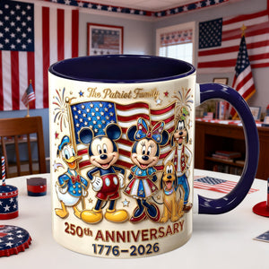 USA Anniversary Accent Mug - Personalized Gifts 03PALU030226