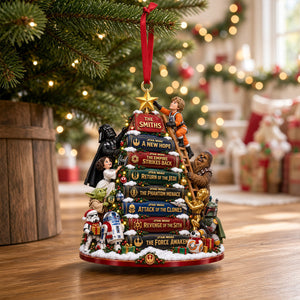 Cosmic Story Book Christmas Ornament - Personalized Gifts For Family 08patn211026