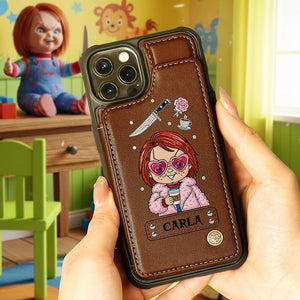 Horror Character Leather Flip Wallet Phone Case - Personalized Gifts For Horror Lovers 03nata200825