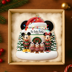 Cute Cartoon Family Personalized Gifts For Family Christmas Ornament 01totn271025