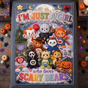 Cute Creepy Halloween Blanket - Personalized Gifts For Halloween 03patn120826