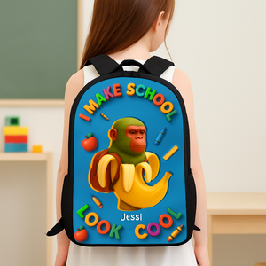 Mindbot Characters Luxury Backpack - Personalized Gifts For Kids School Bag 01TOLU020825