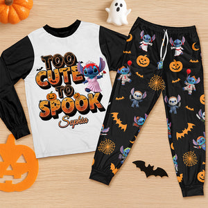 Spooky Cartoon Pajama Set - Personalized Halloween Gifts For Horror Lovers 01pgqn210825