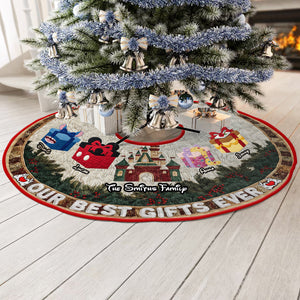 Best Gifts Family Gathering Quilted Tree Skirt, Personalized Gifts For Family 05qhtn011025