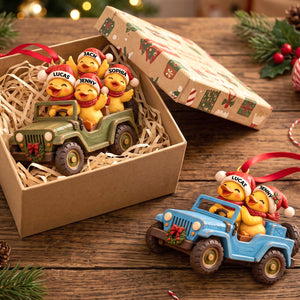 Ducking Fun Squad Ornament, Personalized Gifts For Off-road Lovers 04QHTN101026