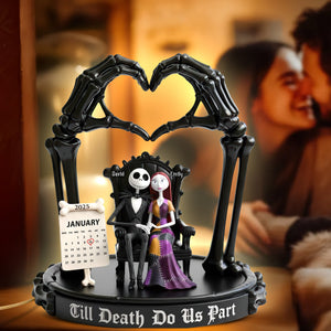 Spooky Couple Acrylic Light Box - Personalized Gifts For Couple 04toqn241225