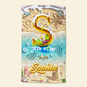 Beach Vibes Towel Personalized Gifts for Fans 01OHDT040825