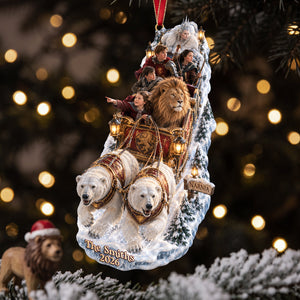 Sleigh To The Imaginary World Ornament - Personalized Christmas Gift 02qhta140926