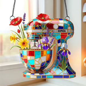 Baking Mixer Window Hanging Suncatcher Ornament - Personalized Gifts For Baker 02NATN280725