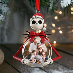 Gothic Christmas Custom Photo Ornament - Personalized Gift For Family 02PGLU011125