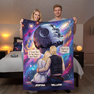 Cosmic Couple Blanket Personalized Gifts For Couple 01HUDT241125