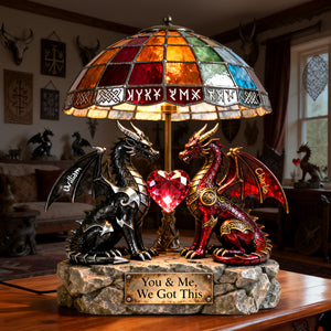 Viking Couple Light Box Personalized Gifts For Couple 05PGLU070226