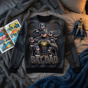 Dark Dad & Kids Shirt - Personalized Gifts For Dad 01NADH090526