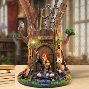 Fantasy World Wooden Pen Holder – Personalized Gifts for Fantasy Lovers 05toqn300725