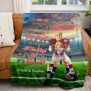 Personalized Gifts For Sport Couple Blanket 01hutn300925