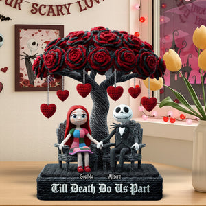 Skeleton Couple Plaque - Personalized Gifts For Couple 07toqn181225