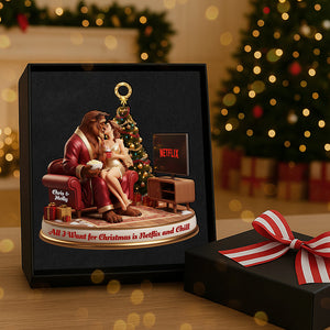 Naughty Couple Custom Shape Acrylic Ornament, Personalized Gifts For Christmas 02pgta231025