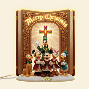 Christmas Singing Acrylic Light Box - Personalized Gifts For Jesus Lovers 02pata041125