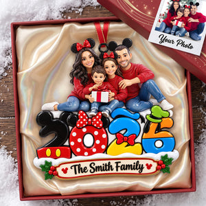 Family Memories Christmas Ornament - Personalized Custom Photo Gift For Family 03HUTA110926