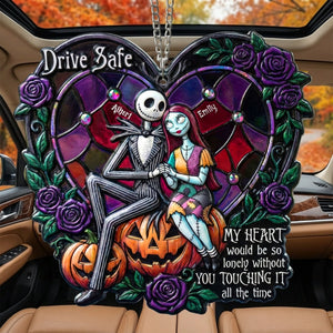 Gothic Couple Car Ornament - Personalized Gifts For Couple 01toqn160126