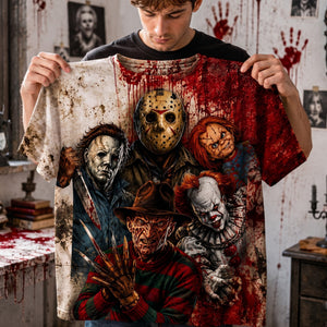 Creepy Bloody Horror 3D Shirt - Personalized Gifts For Horror Lovers 05nalu110826
