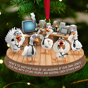 Silly Goose Coworker Christmas Ornament Personalized Gifts 06KIDT131125