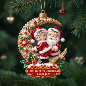 Naughty Couple Acrylic Ornament - Personalized Gifts For Couple 01pglu201026