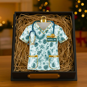 Nurse Toile de Jouy Acrylic Ornament - Personalized Christmas Gifts For Nurse 05PGDT300925