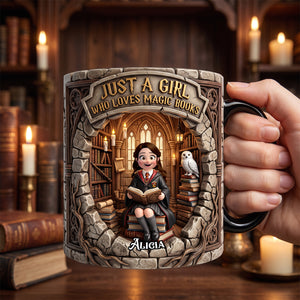 Fantasy Library Magic Mug - Personalized Gifts For Book Lovers 06NADH130726