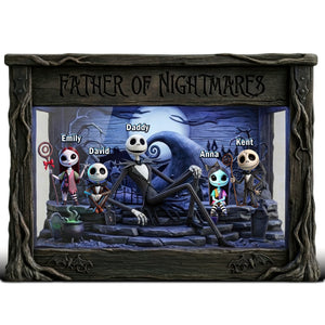 Spooky Dad And Kids Acrylic Plaque - Personalized Gifts For Dads 02ohqn300426