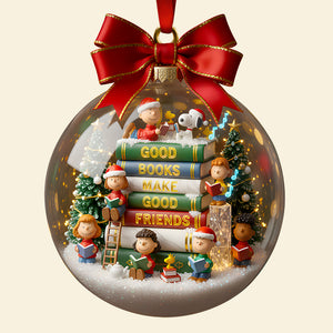 Reading With Friends Christmas Ornament Gifts For Book Lovers 04PADT011025