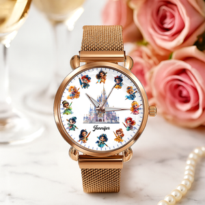 Personalized Gifts For Princess Fans Mesh Strap Quartz Watch 03TGPU180725