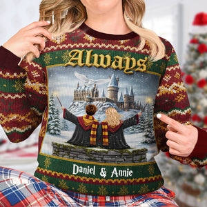 Enchanted Couple Ugly Sweater - Personalized Gifts For Couple 03HULU141025