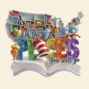 Follow Your Dreams Acrylic Plaque - Personalized Gifts For Book Lovers 05PADT130226