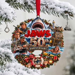 50th Anniversary Shark Ornament - Personalized Christmas Gifts 02ohlu300926