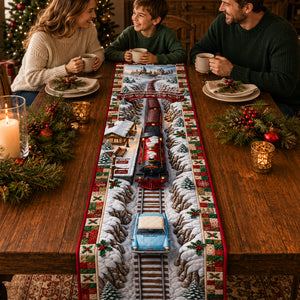 Magical Winter Quilted Table Runner Personalized Christmas Gifts 05HUDH150826