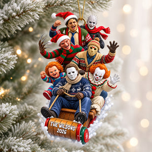 Villain Christmas Squad Ornament - Personalized Gifts For Christmas Ornament 06QHDT290826