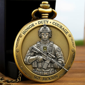 Honor Duty Courage Pocket Watch – Personalized Gifts For Veterans 05toqn230625