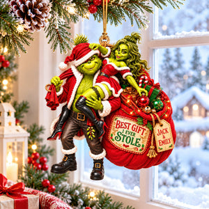 Funny Stolen Gift Christmas Ornament - Personalized Gift For Couples 08HAQN150926