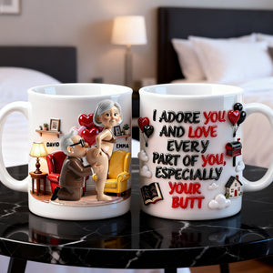 Cheeky Kisses Couple Coffee Mug - Personalized Gifts For Couples 05OHLU261225