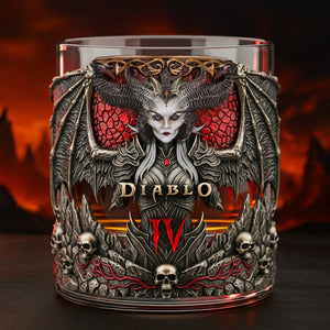 Demon Goddess Drinking Glass - Personalized Gifts For Gamer 04QHLU250825