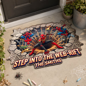 Step Into The Web Rift Doormat - Personalized Gifts For Family 04hadh040826