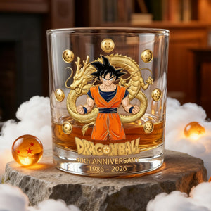 40th Anniversary Animated Legacy Round Glass - Personalized Gift 02NALU270126