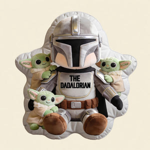Lovely Warrior Dad And Kids Custom Shape Pillow - Personalized Gifts For Dads 03pgdt110526