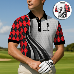Stylish Golf Swing Polo Shirt - Personalized Gifts For Golfer 04PGLU310725