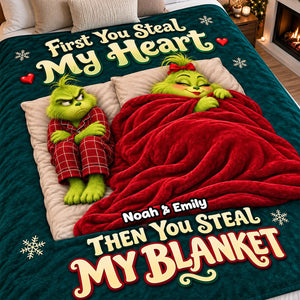 Love Stealer Couple Blanket, Personalized Christmas Gifts For Couple 03qhdh121026
